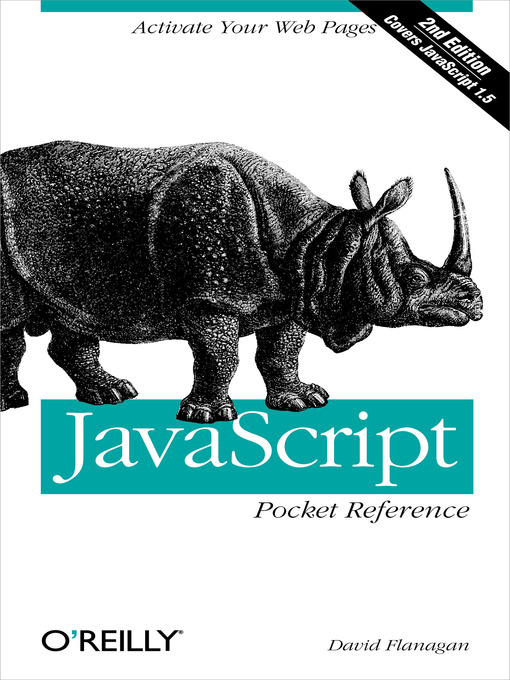 Title details for JavaScript Pocket Reference by David Flanagan - Available